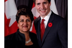 Karimah Es Sabar and Justin Trudeau
